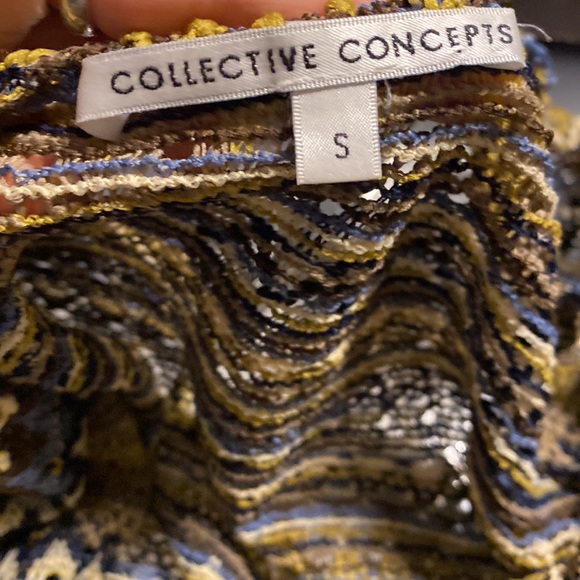 ❤️Collective Concepts Chevron Knit Top size - size S great condition! - Picture 4 of 5